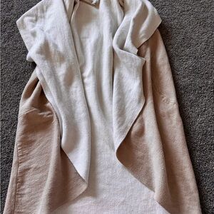 COS Cream Open Front Cardigan